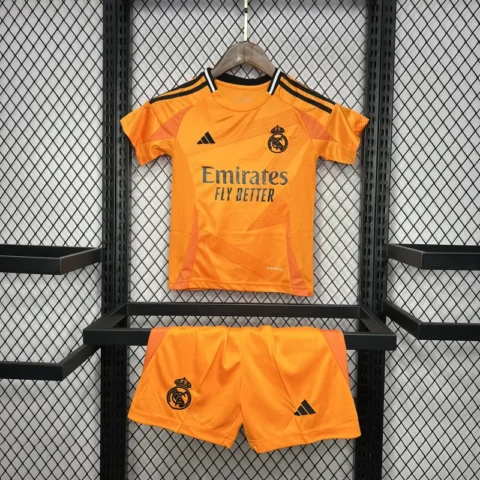24-25 Real Madrid Third Away Kids Kit Soccer Jersey+Shorts