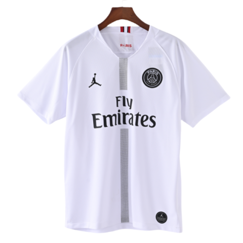 Paris Jordan PSG White Away Shirt Soccer Jersey 18-19