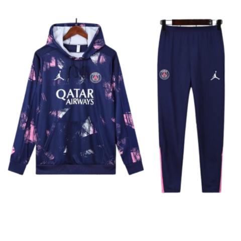 Jordan PSG 2024-25 Hooded Purple Training Tracksuit Kits