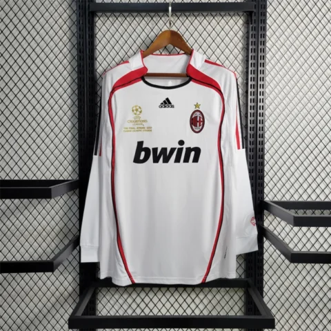 06-07 AC Milan UCL Final Retro Jersey Away Long Sleeve