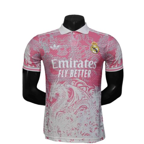 25-26 Real Madrid Pink Dragon Special Edition Kit Player Version Shirt