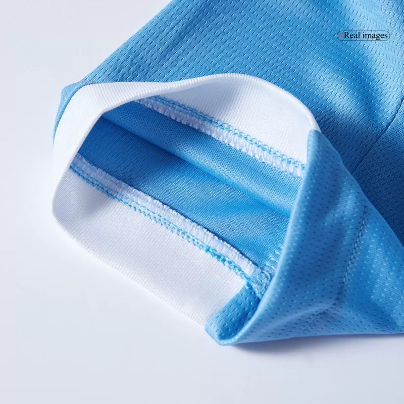 Manchester City Home Kids Soccer Jerseys Kit 2025/26 with Blue available at gogoalshop