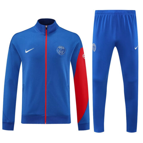 25-26 PSG Blue Football Tracksuits Long Jacket Suits