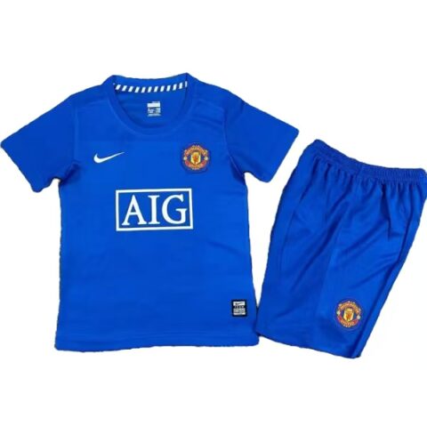 Manchester United 08-09 Third Retro Kid Kits Children Sets Jerseys