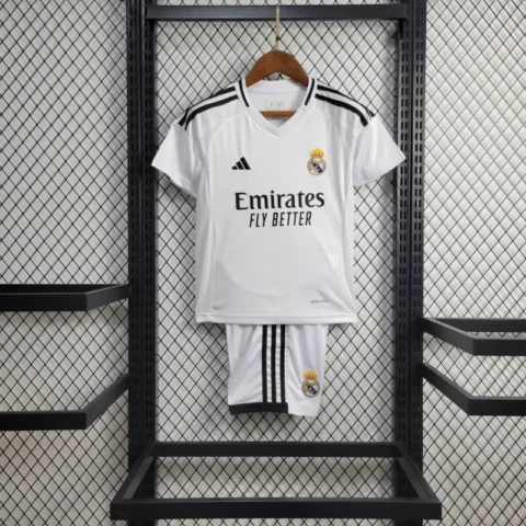 24-25 Real Madrid Home Kids Kit Jersey+Shorts