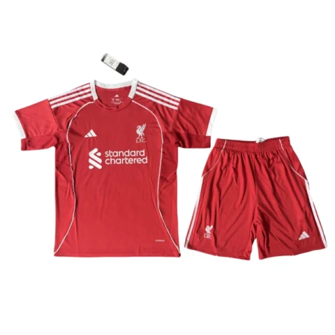 kids Liverpool Home Soccer Kits 25-26