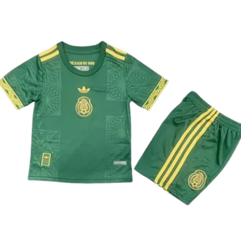Adidas Kids Mexico Greeen Gold Cup Kits 2025