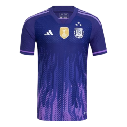 2022 Argentina World Cup Champion Edition 3 stars Away Jersey Player Version