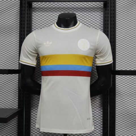 2024-25 Colombia Nation Jacquard 100th Anniversary Edition Player Version Football Jersey Soccer Shirt