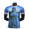 Brazil Nation 2024 Cristo Redeemer Player Edition Blue Football Jersey Shirt