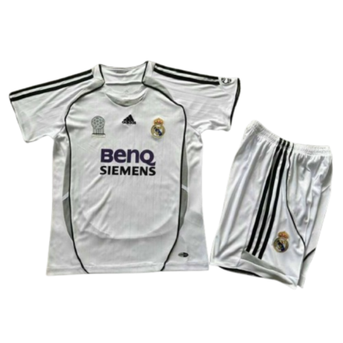 Real Madrid 06-07 Home Retro Kids Kits Youth Apparels Sport Jersey