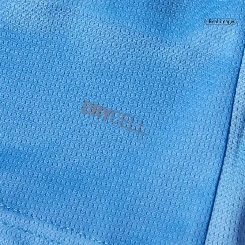 Manchester City Home Kids Soccer Jerseys Kit 2025/26 with Blue available at gogoalshop