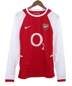 02-04 Arsenal Retro Home Long Sleeve Jersey