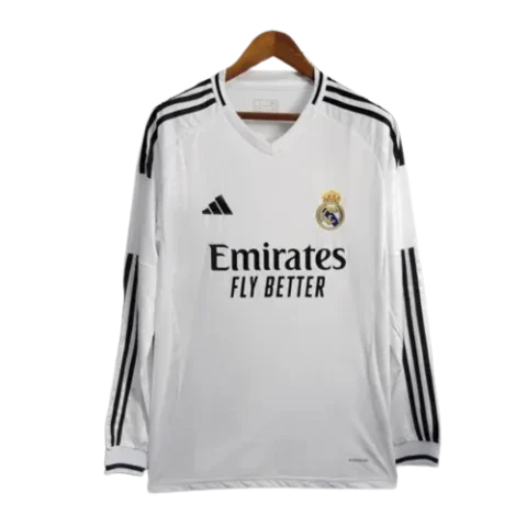 Real Madrid Home Long Sleeve Replica Jersey 2024-25