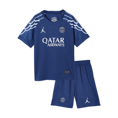 Kids PSG Custom Fourth Away Soccer Kits 2024-25