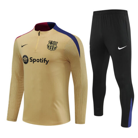 24-25 Barcelona Gold Player Long Sleeve Training Suit