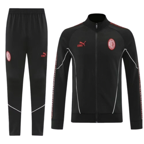 2025-26 AC Milan Training Kit (jacket+Pants) Black