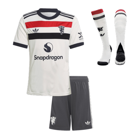 Kids Manchester United Custom Third Away Full Soccer Kits 2024-25