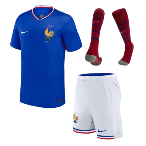 2024 France Nation Home Whole Kit(Jersey+Shorts+Socks) Euro