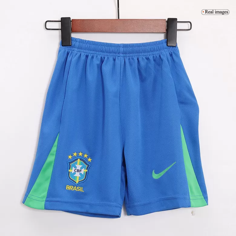 Kids Brazil Home Soccer Kits 2024 - bestsoccerstore