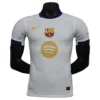 2025-26 Barcelona Home Player Version Shirt White Jersey Without Spofity Text