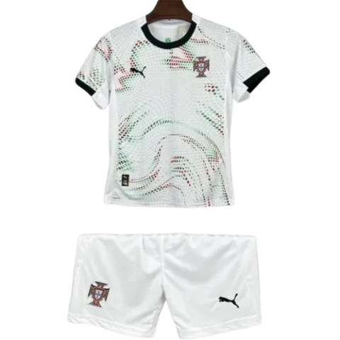 Kids Portugal Away Soccer (Jersey+Shorts) Kits 2025