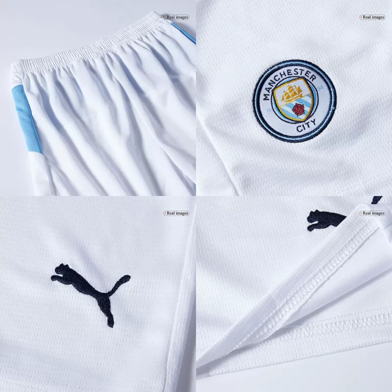 Manchester City Home Kids Soccer Jerseys Kit 2025/26 with Blue available at gogoalshop
