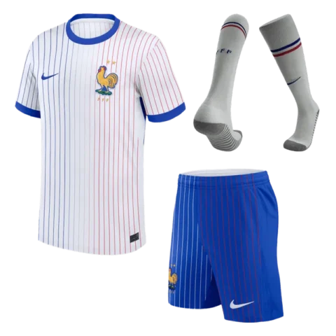 2024 France Nation Away Whole Kit(Jersey+Shorts+Socks) Euro