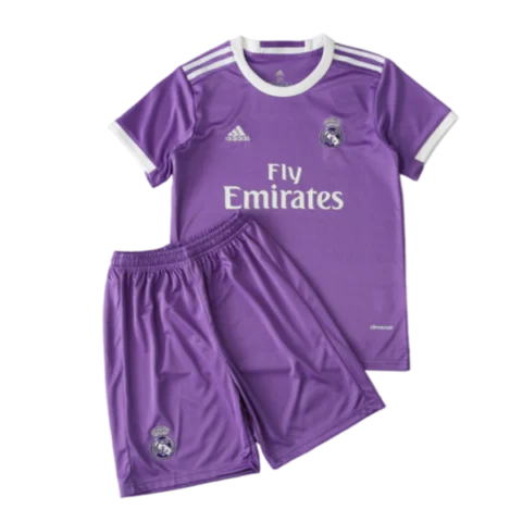 Real Madrid16-17 Away Retro Kids Kits Children Sets Football Jersey