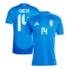 2024 EURO Nation Italy Home Jersey CHIESA #14 BARELLA #18 DIMARCO #3