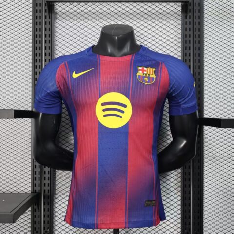 Barcelona Jersey Soccer Jersey Home Player Version 2025-26