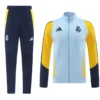 Real Madrid Zipper Sweatshirt Kit(Top+Pants) 2024/25