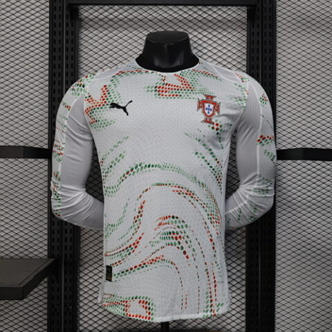 25 Portugal Away Jersey Long Sleeve Player Version