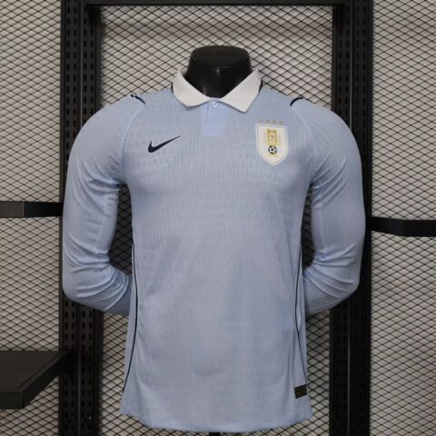 Uruguay 2026 World Cup Home Long-Sleeve Jersey (Player Version)