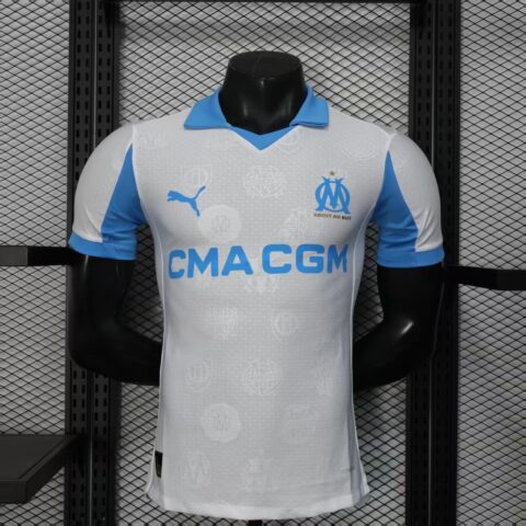 2025-26 Marseille Home Football Jersey (Player Version)