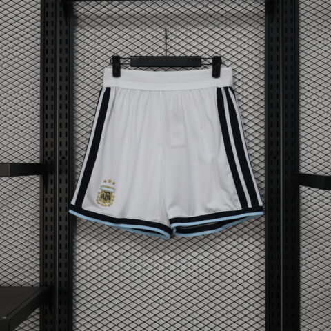 Argentina Men's National Football Team White Shorts for the 2026 World Cup