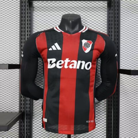 2025-26 River Plate Away Long sleeves Football Jersey (Player Version)
